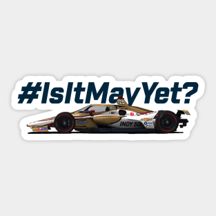 Is It May Yet? (blue text) Sticker